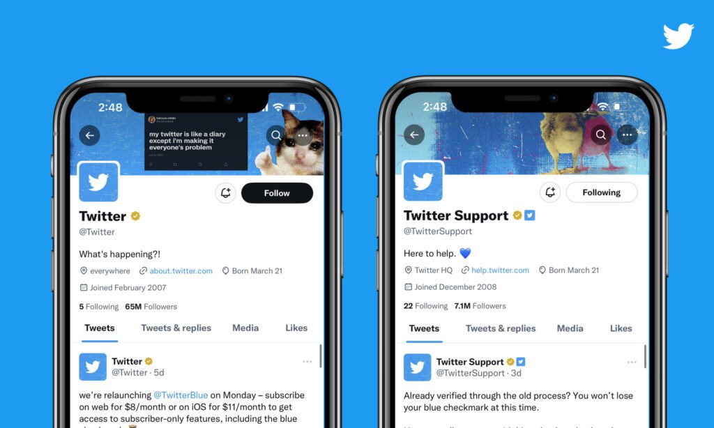 twitter blue for business