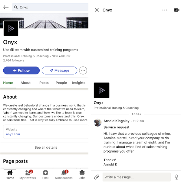 LinkedIn Users Can Now DM Company Pages