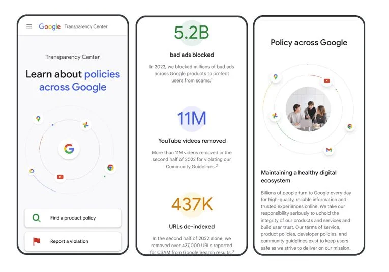 Google's New Transparency Center Makes It Easier to Learn About Platform Policies