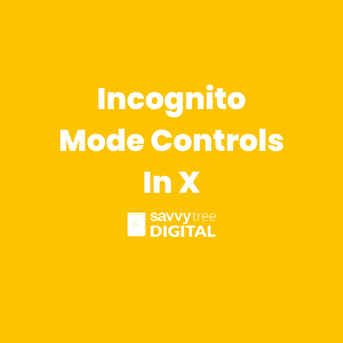 Incognito Mode Controls In X
