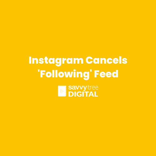 Instagram Cancels 'Following' Feed